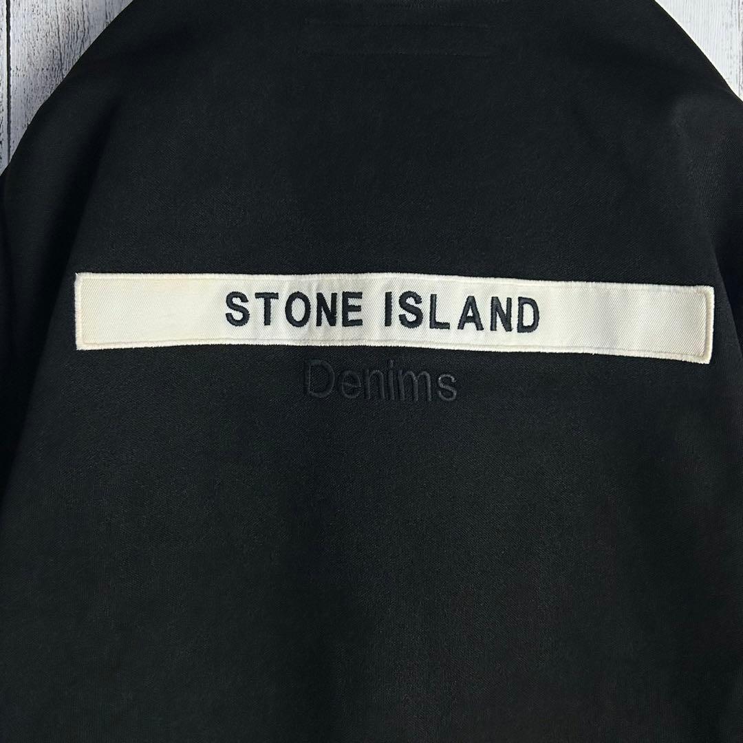 6057【希少デザイン】ストーンアイランド‪☆ビッグ刺繍ロゴ入りスウェット