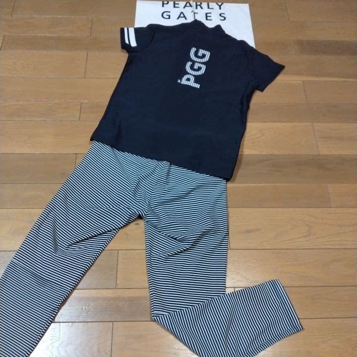 ⭐美品⭐お買い得２点⭐PGG⭐ストレッチパンツ&半袖モック⭐M⭐