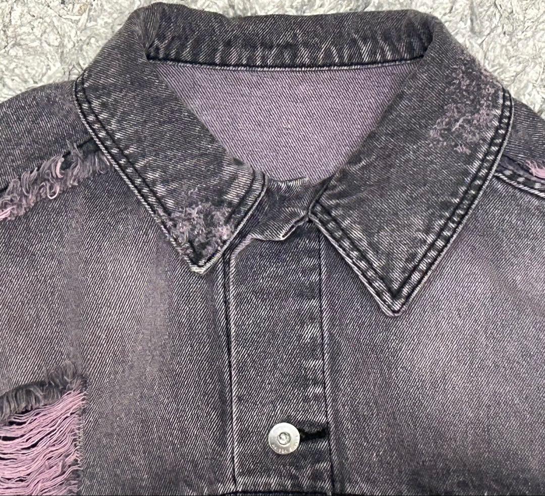 メゾンスペシャル クラッシュデニムブルゾン