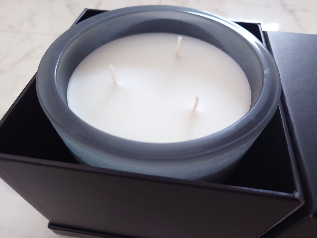 【未使用/非売品】ZEGNAゼニア　ロゴ入り アロマキャンドル ウール 600g