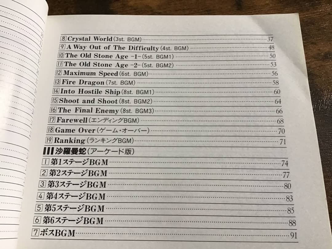 ★楽譜/グラディウス/楽譜集2/コナミ/ゲームミュージック/総譜