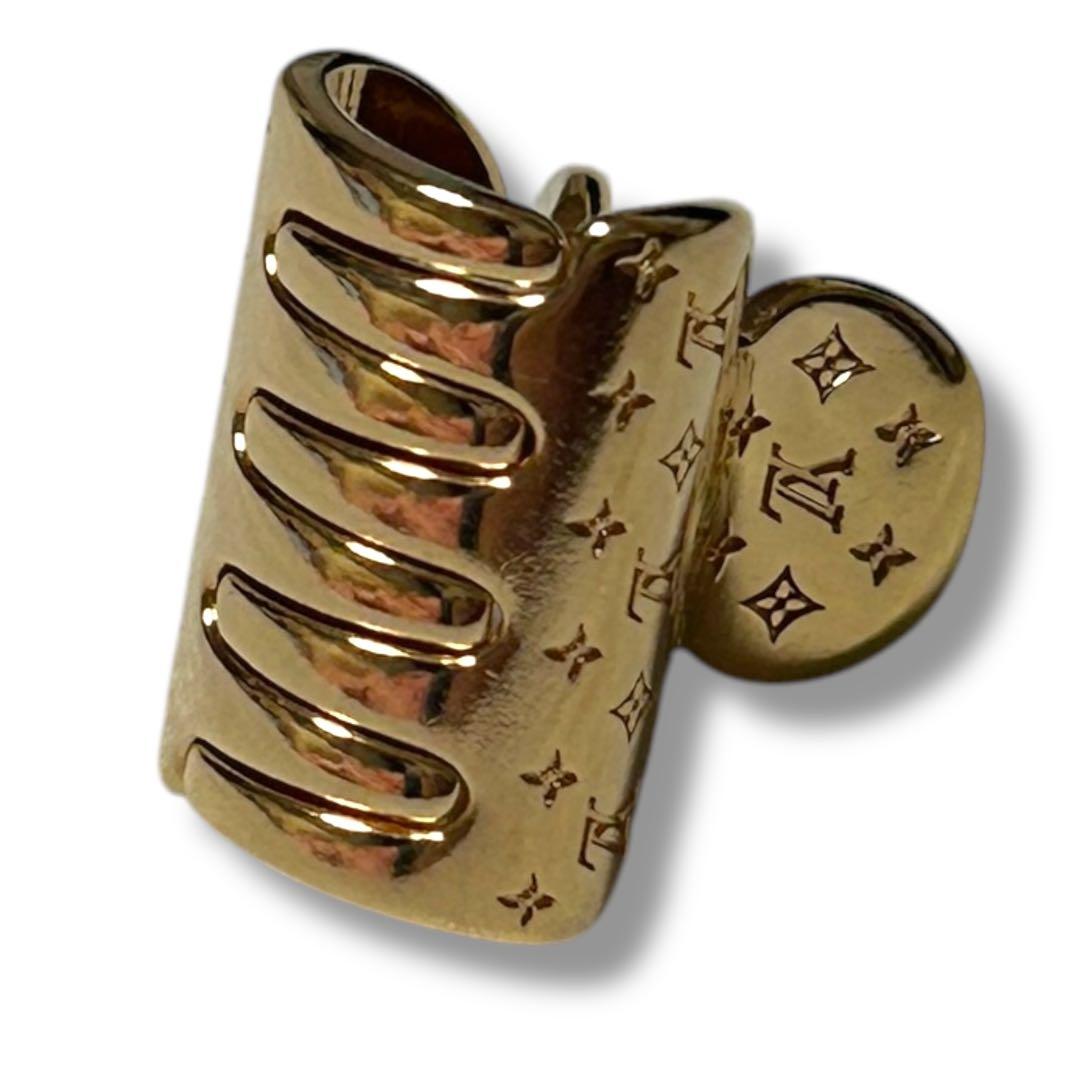 【中古品】ルイ•ヴィトン ミニ ヘアクリップ モノグラム M68940 ゴールド