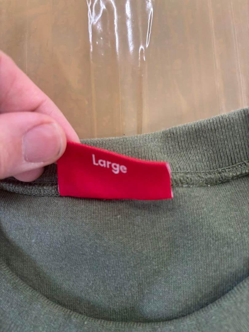 SUPREME クルーネック リバーシブル　サイズL