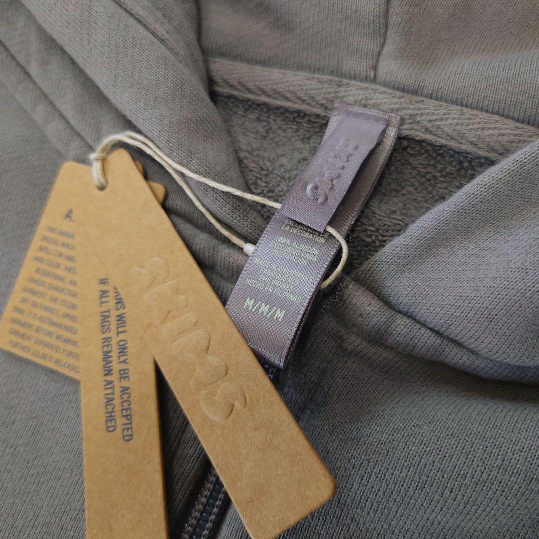 新品 SKIMS フレンチテリーフーディ クロップド丈 スモーク グレー