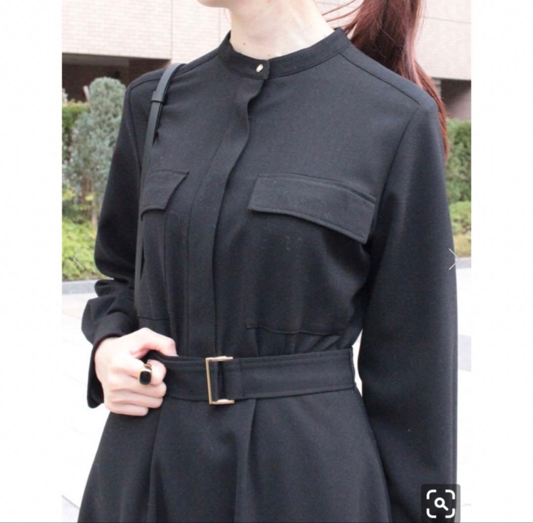 アルアバイル　ジョーゼットサファリポケットワンピース