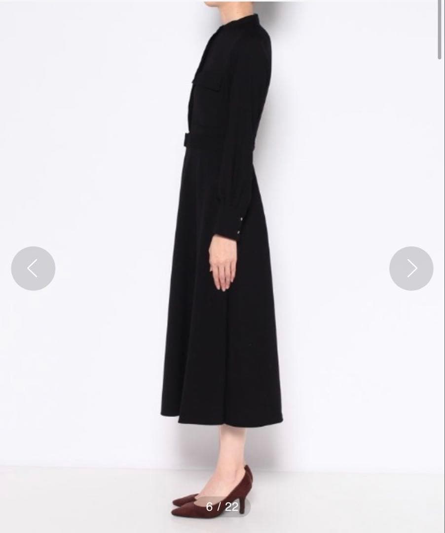 アルアバイル　ジョーゼットサファリポケットワンピース