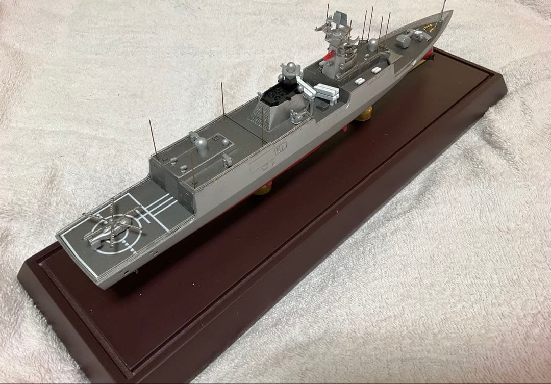 054A型フリゲート 全金属完成品 1/350 木製台座付き 艦船模型