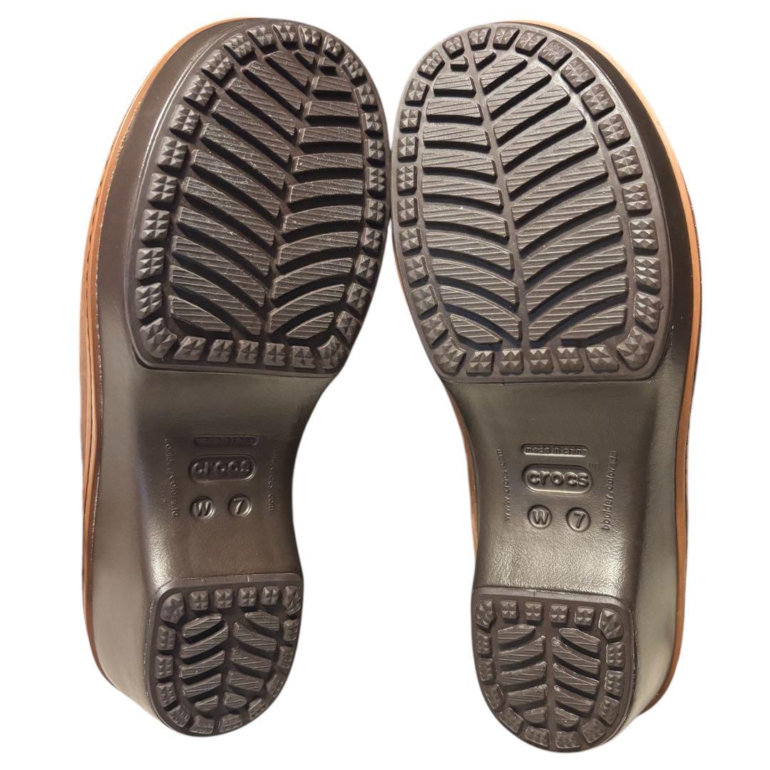 未使用品 crocs クロックス コブラー 廃盤 ファー ボアサンダル 23cm