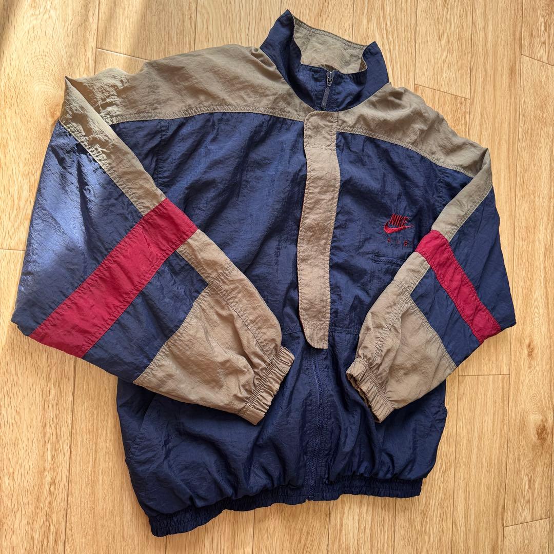 K*E様 NIKE AIR 90s 刺繍ロゴ ナイロンジャケット L