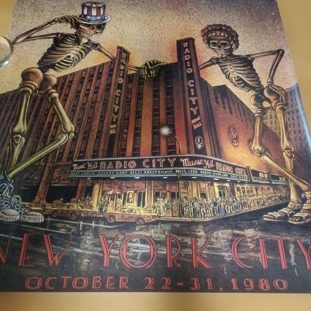 GRATEFUL DEAD 1980 ポスター ラジオシティ・ミュージックホール