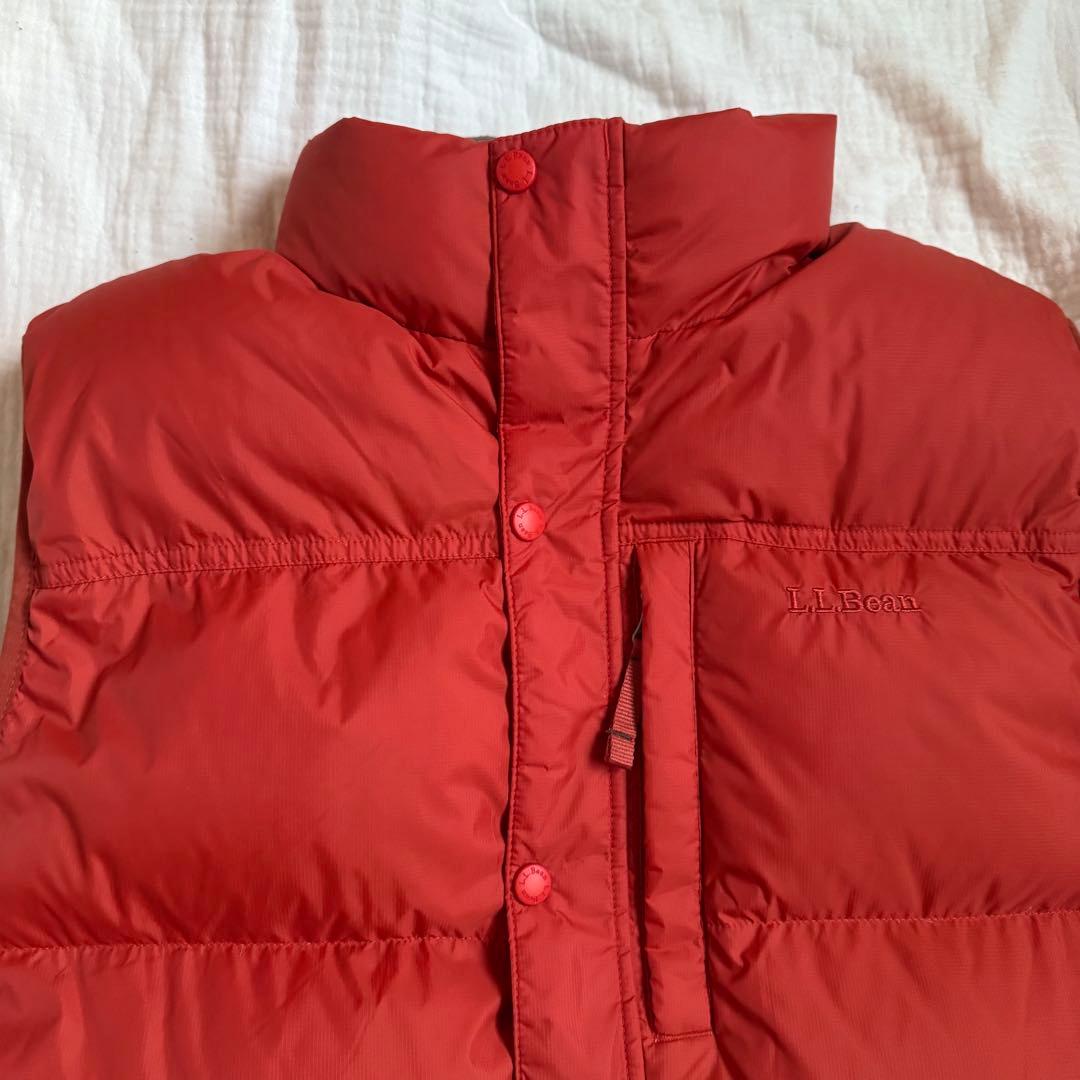 美品☆L.L.Bean エルエルビーン ダウンベスト オレンジ 極暖