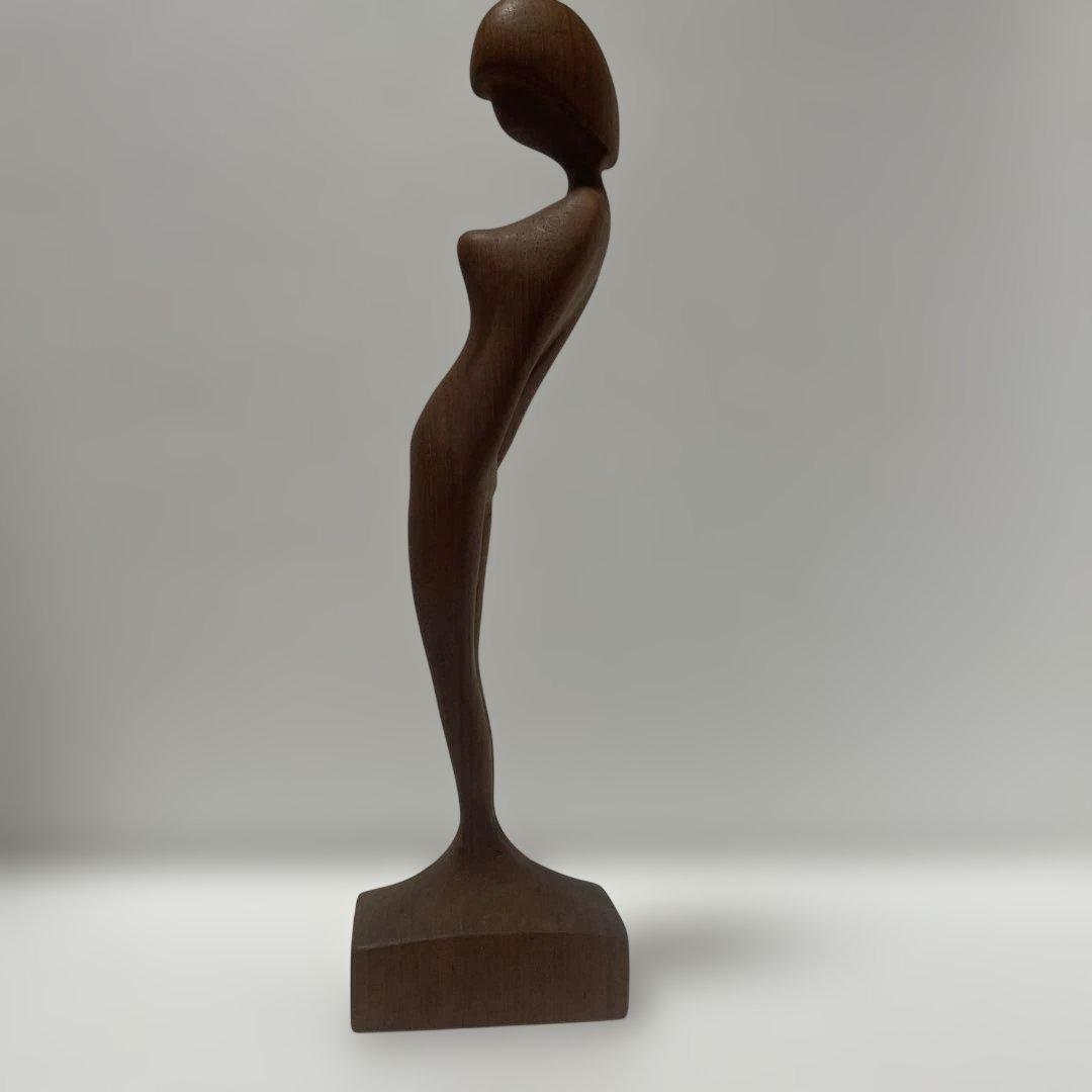 アルネバッセ ArneBasse 木製 抽象彫刻 裸婦像 オブジェ デンマーク