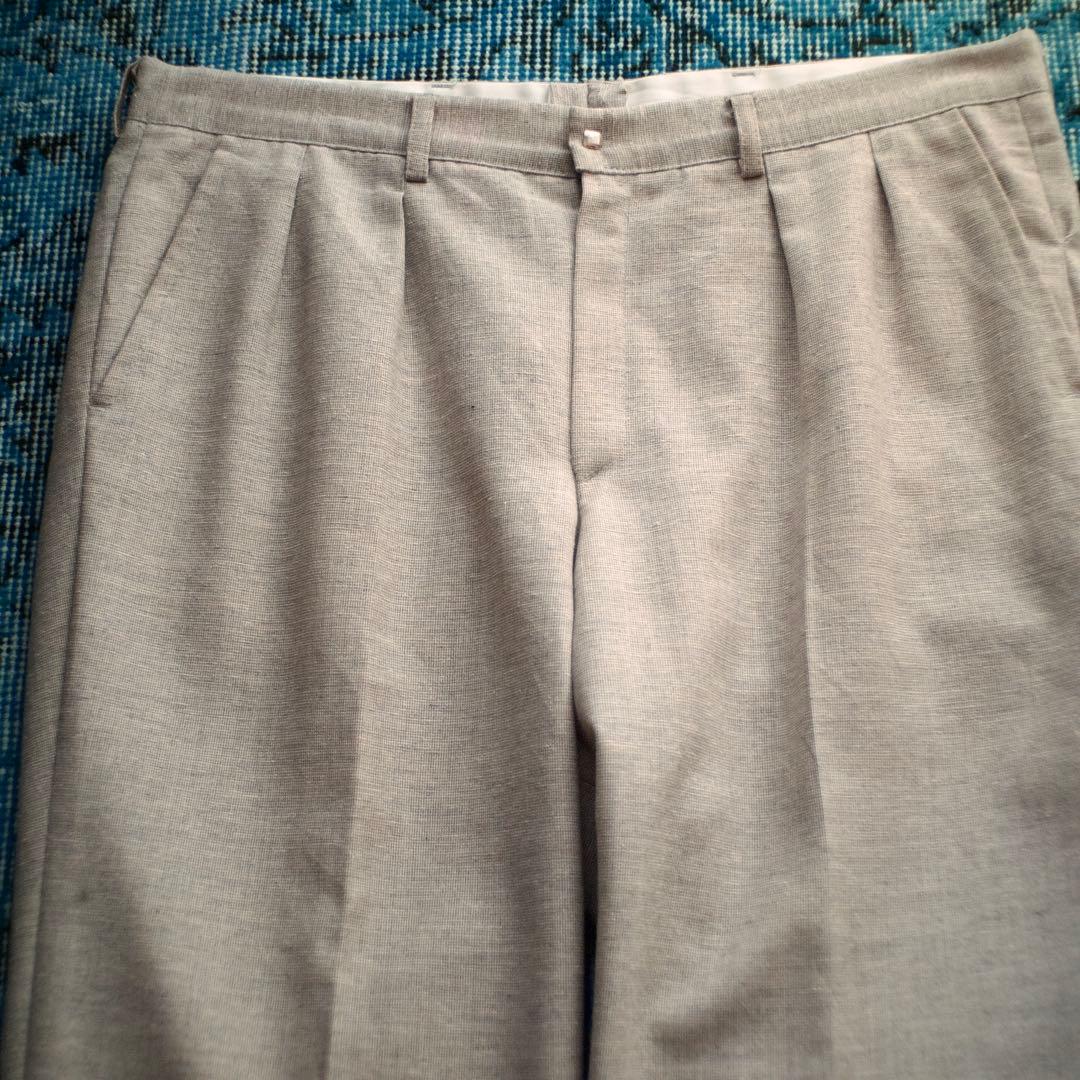 パンツ 70s 80s FINLAND design 2-tuck trousers