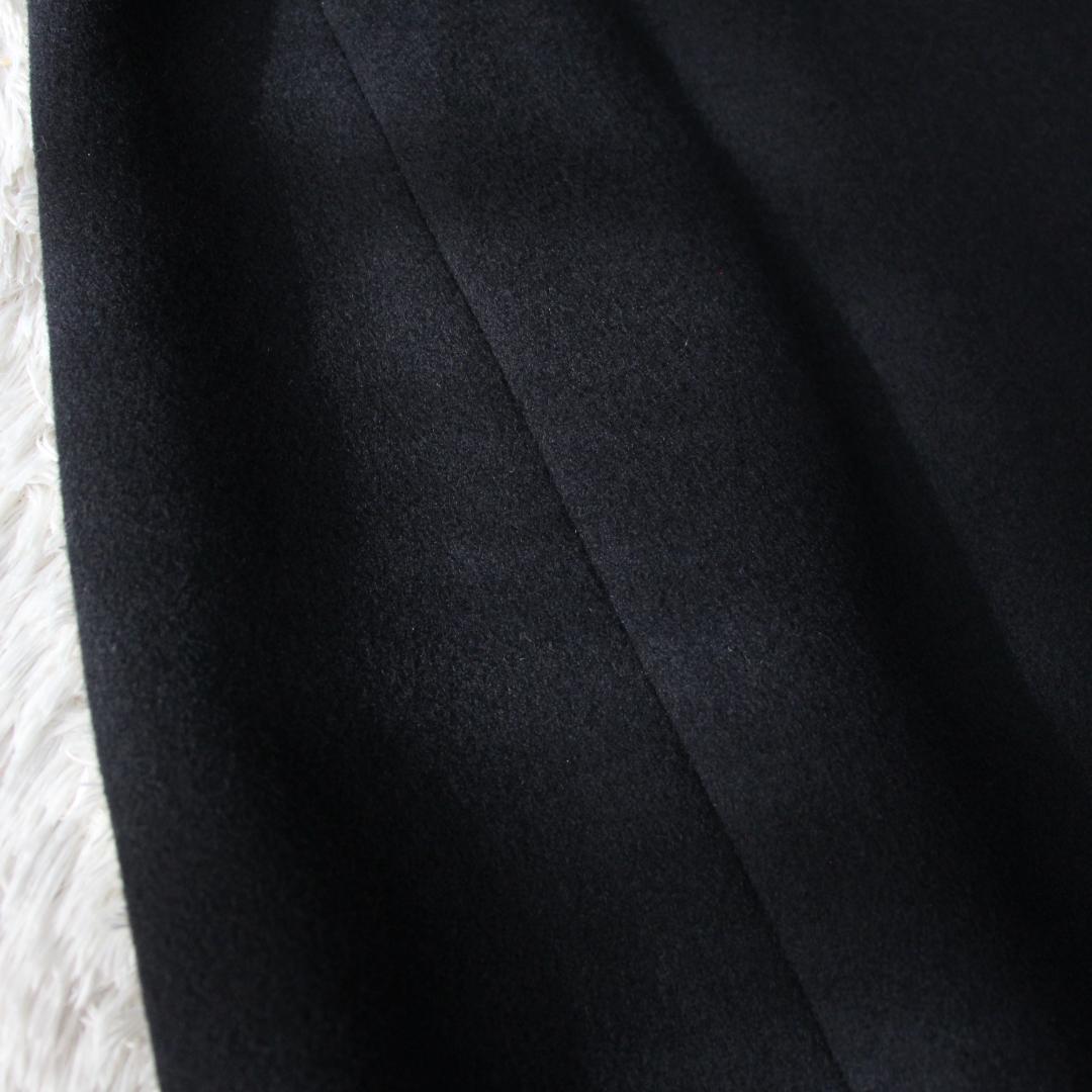 美品　ヨーコチャン フィッシュテール　ノースリーブワンピース　ウエストタック　黒