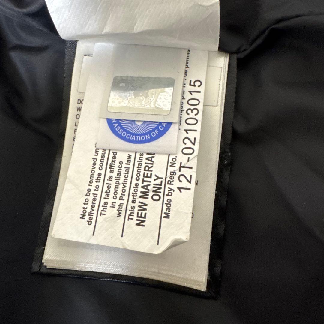 美品✨カナダグース　グレー　ダウンベスト　Mサイズ ロゴマーク　メンズ