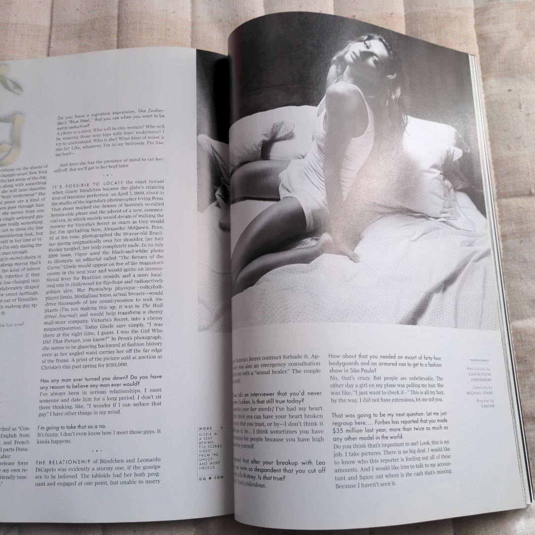 洋書 GQ Jul 2008 Gisele