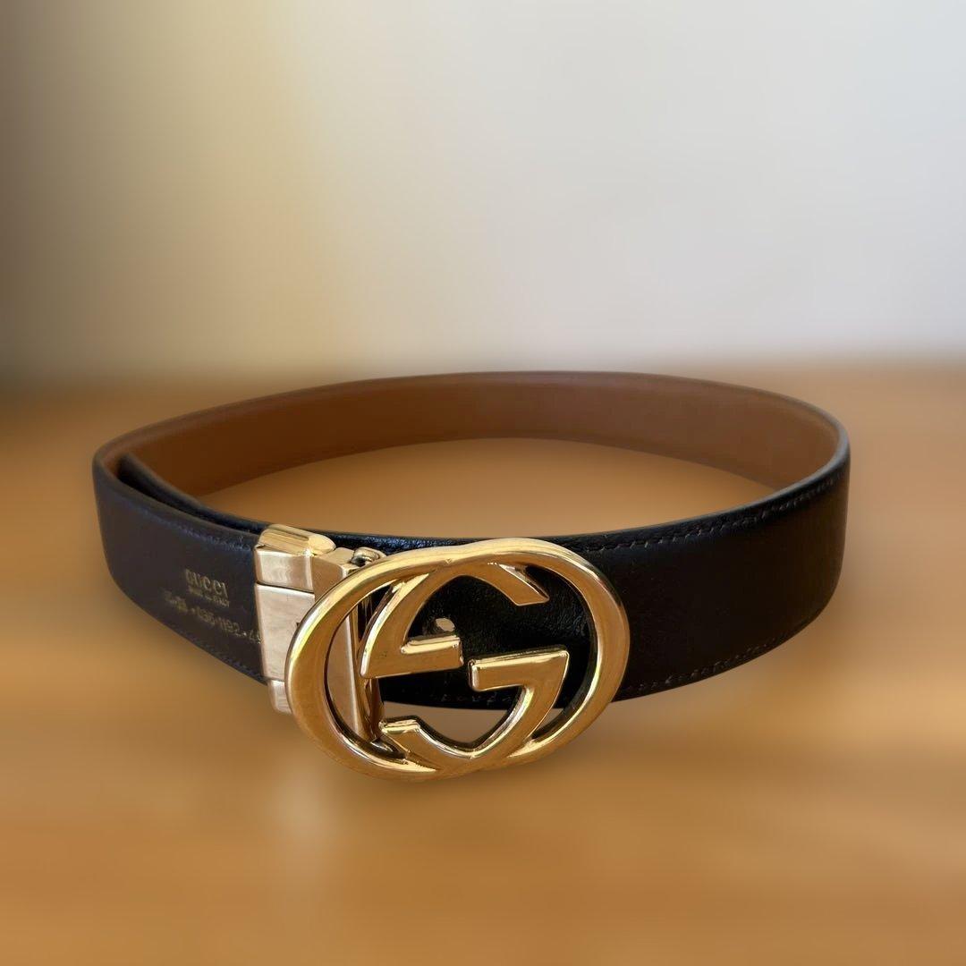 GUCCI グッチレザー ベルト リバーシブル　ブラウン &ブラック