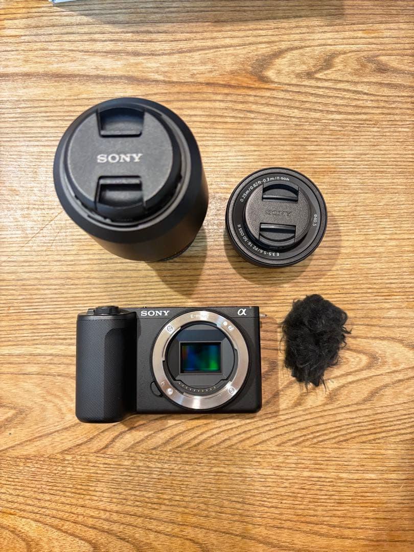 【美品】値下げSONY ZV-E10 II Eマウント バッテリー、レンズ2個付
