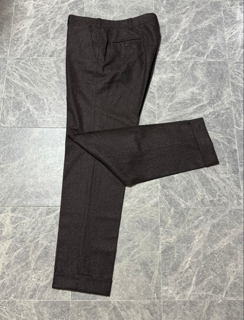 AMBROSI Super100'S アンブロージ ウール パンツ XL