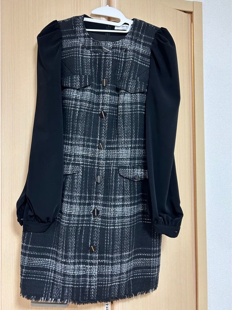 ワンピース herlipto Gabriel tweed mini dress