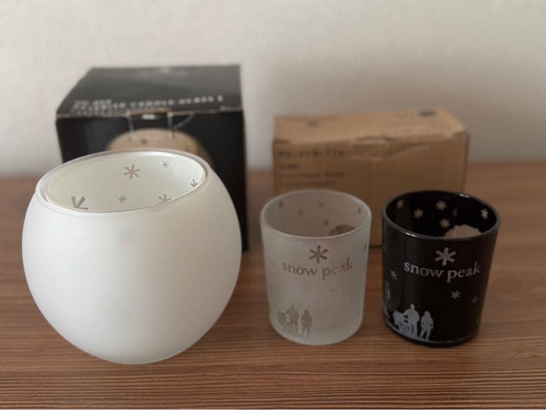 【希少！廃盤】 peak スノーピークキャンドルグラスセット
