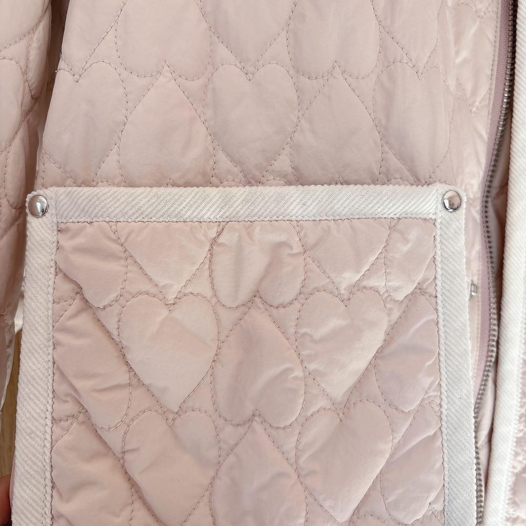 FURFUR ハートキルティングブルゾン ピンク