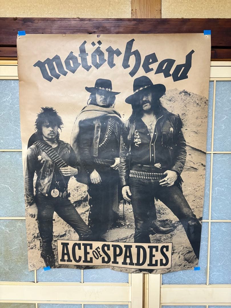 ヴィンテージ　Motörhead ポスター 2種類　1つはアルミコーティング