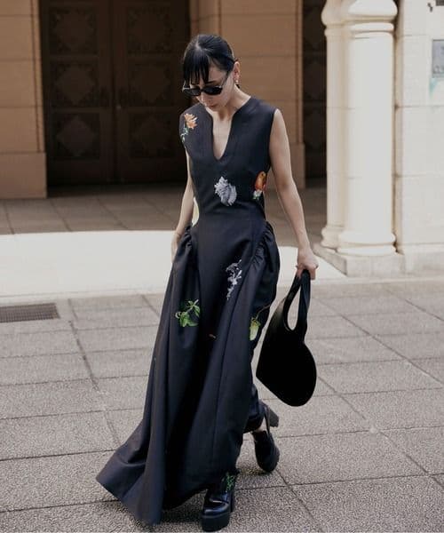 ワンピース ELEANOR LINEN LIKE DRESS