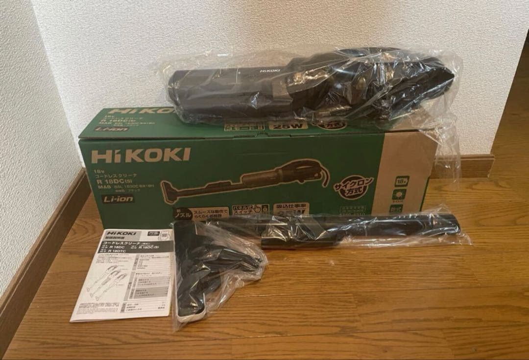 HIKOKI 18Vコードレスクリーナー R18DC（S) ブラック 本体のみ