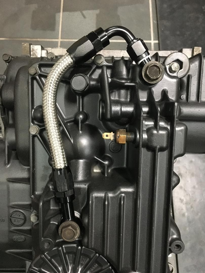 GPZ900R用 オイルクーラーレスキット　オイルクーラーバイパスホース