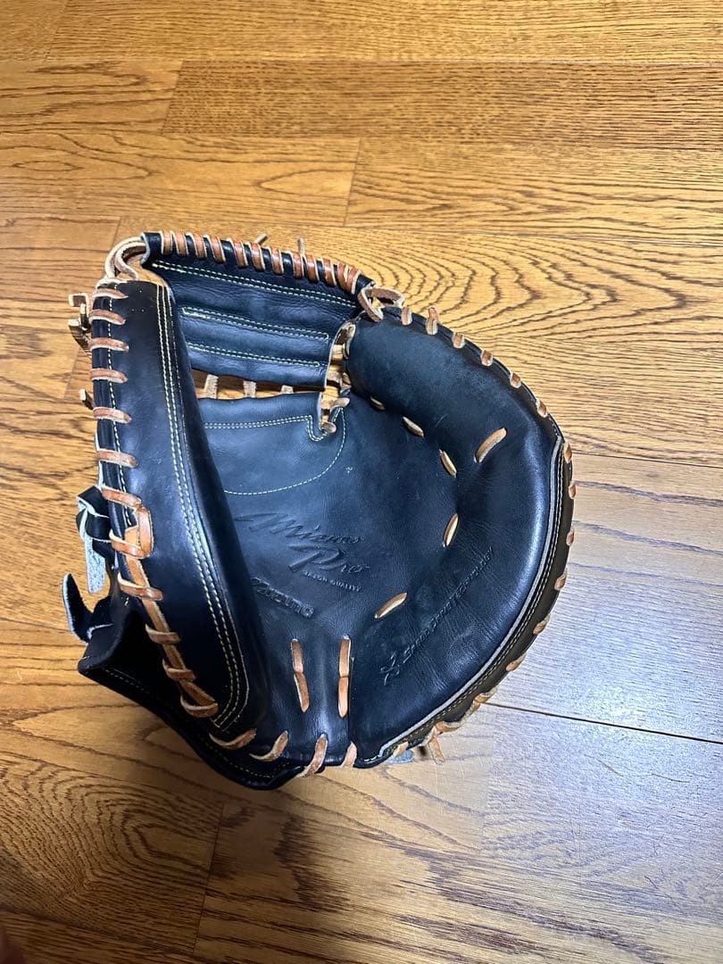 Mizuno 硬式グローブ 黒 レザー