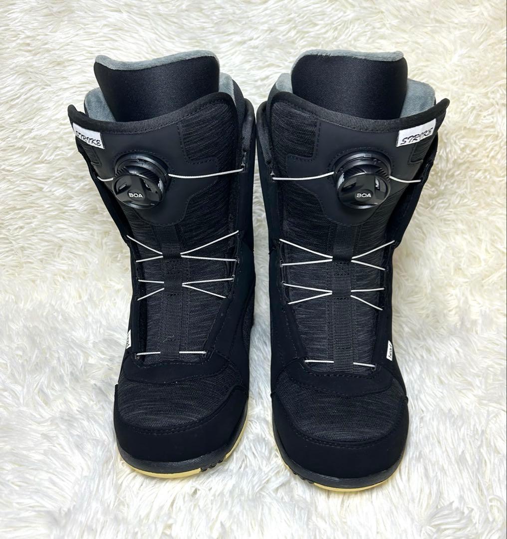 HEADスノーボードブーツブラック STRIKE BOA 24cm レディース