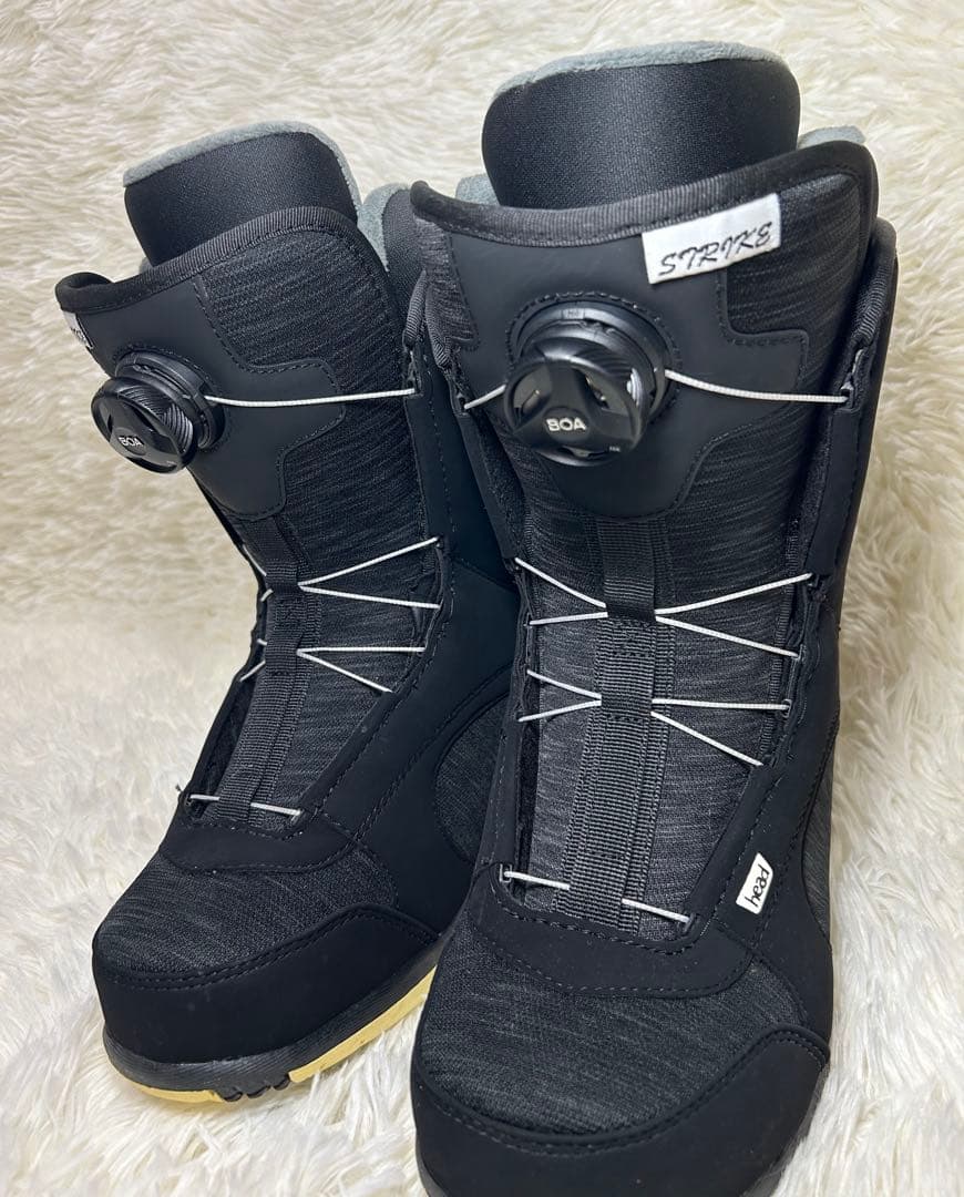 HEADスノーボードブーツブラック STRIKE BOA 24cm レディース