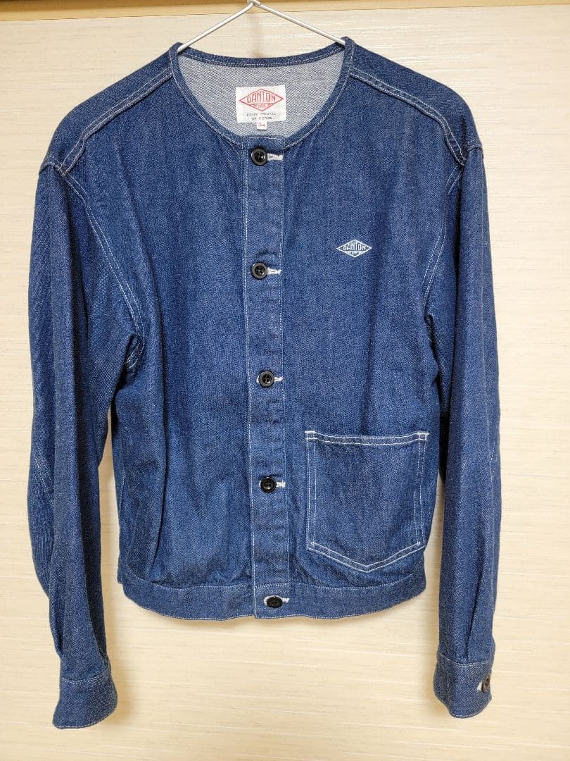 DANTON ダントン デニムカラーレスジャケット サイズ34