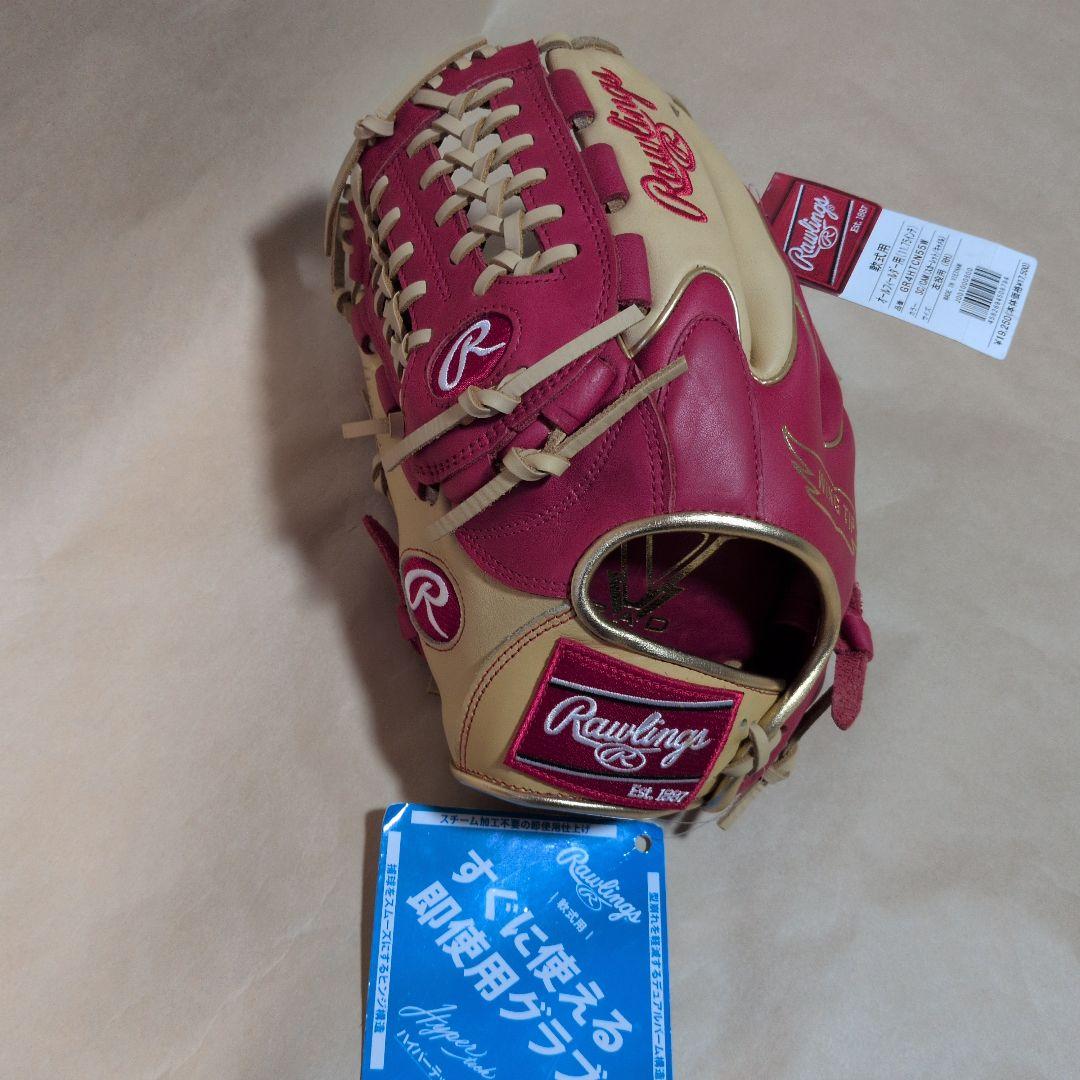 ローリングス:左投げ:大人用:軟式用グラブ:11.75インチ:色:スカーレット他