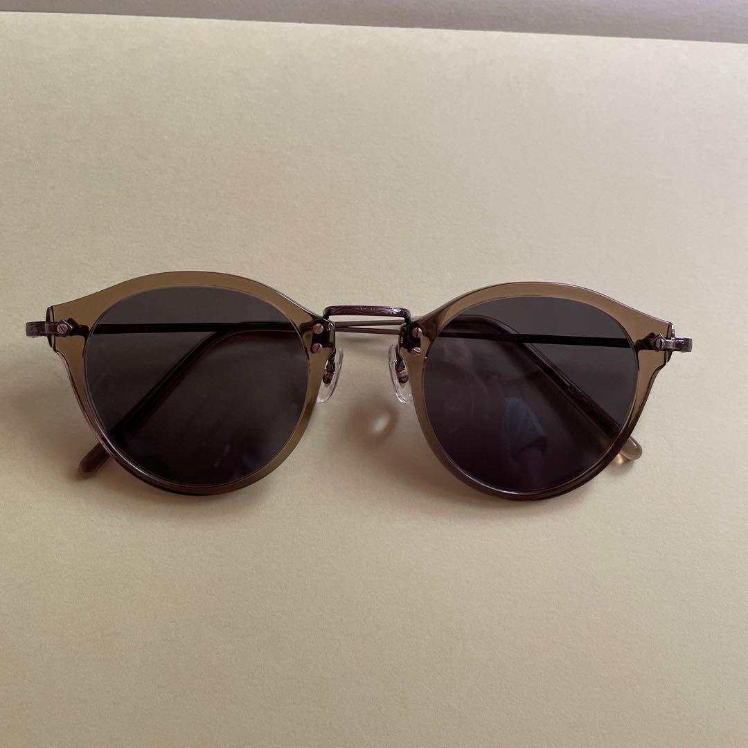 EYEVAN ラウンドサングラス ブラウンレンズ