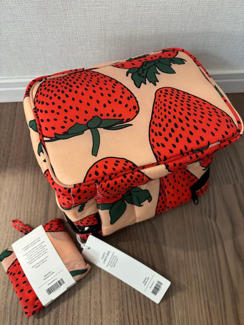 BAGGU BABY エコバッグ. ランチバッグ　ストロベリー柄セット