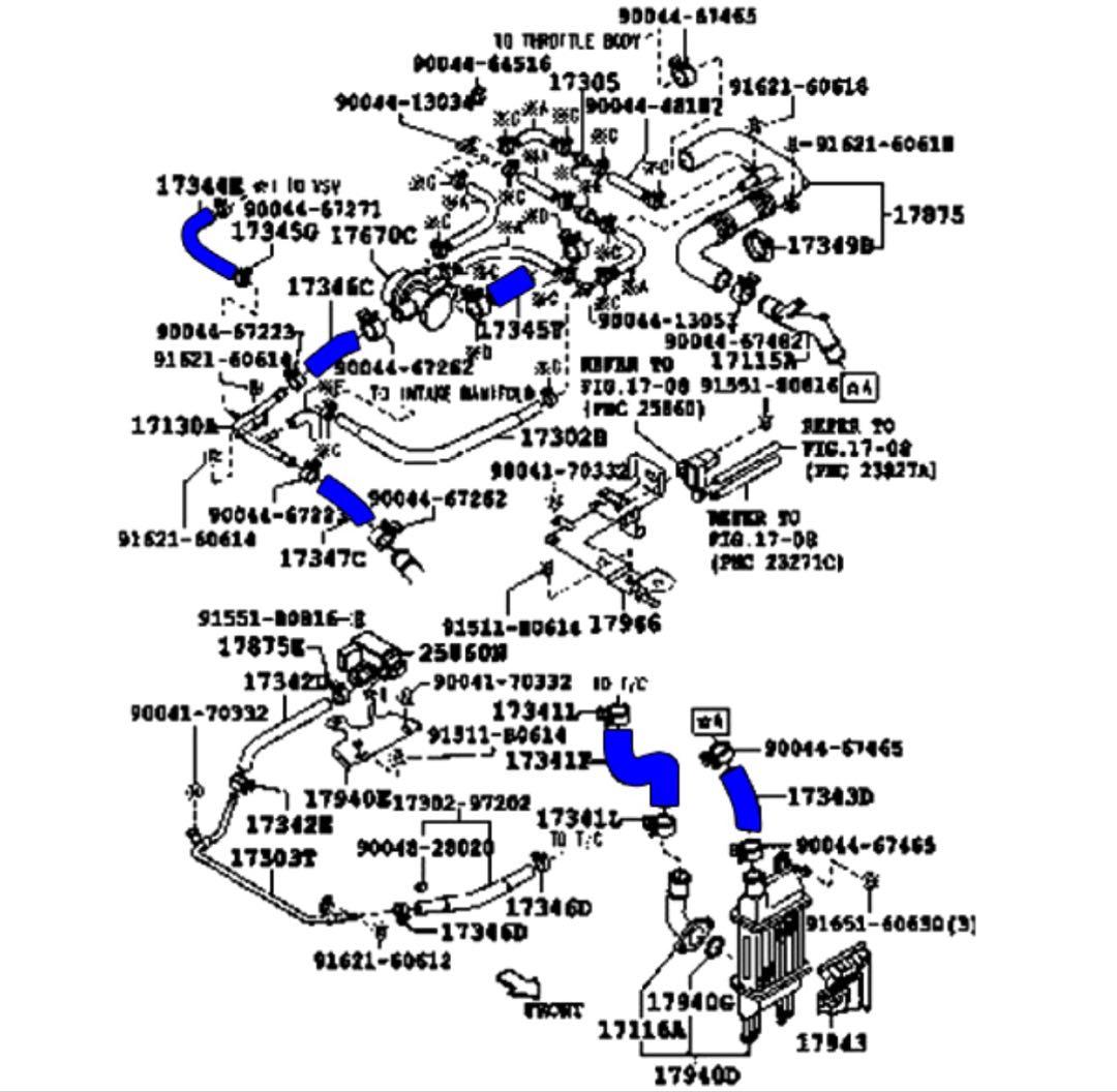 週末値下　コペン l880k シリコン　ラジエターホース等 17本 セット