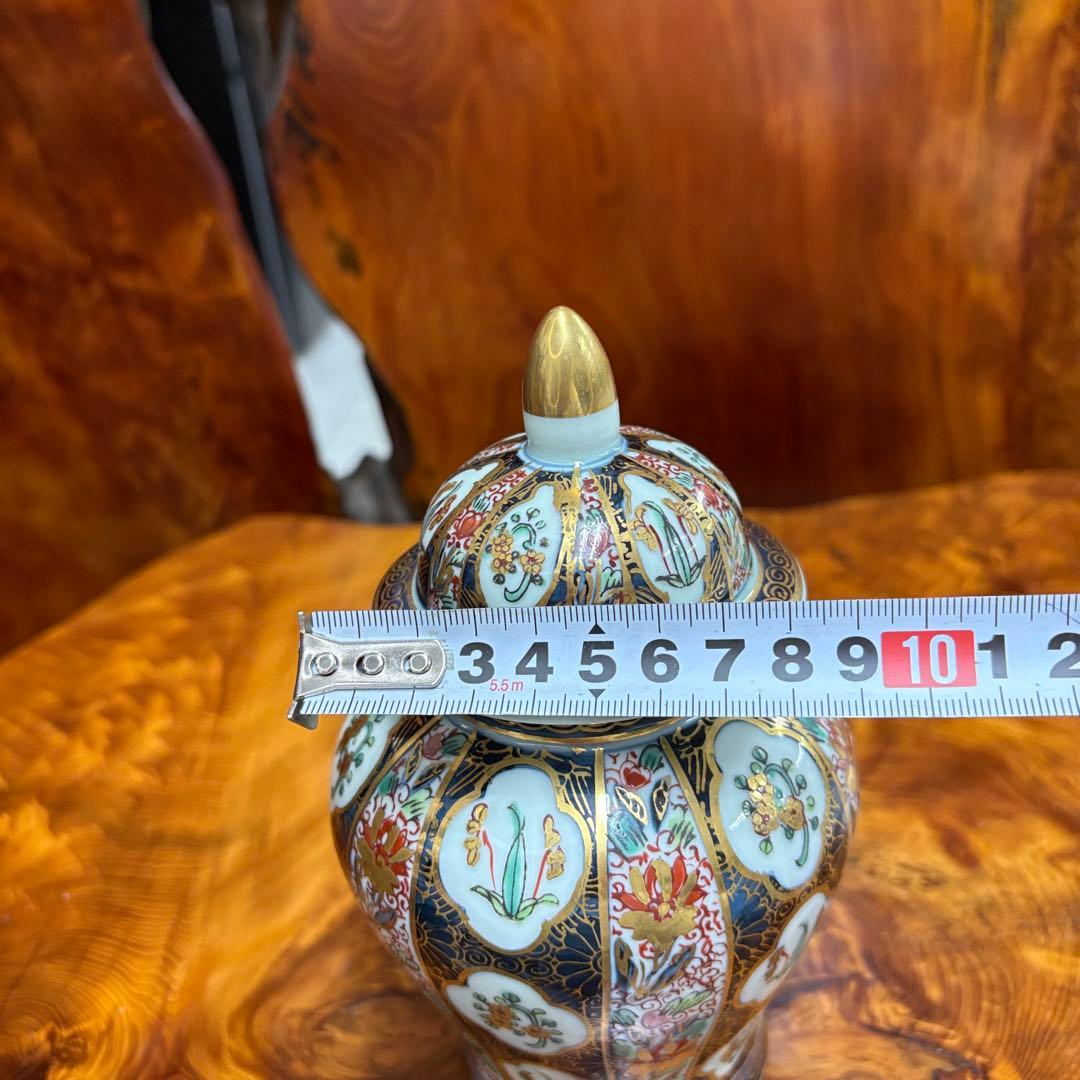 古伊万里更紗　沈香壺　有田焼