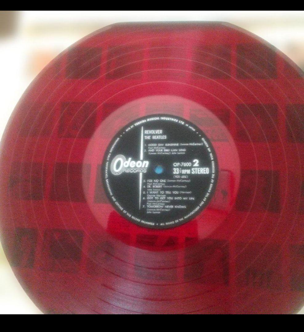 ビートルズ！ リボルバー OP-7600 赤盤！ 水色帯補充票付