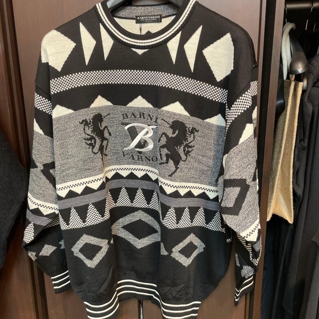 yoshi　BARNI VARNO 幾何学模様セーター LL2枚セット