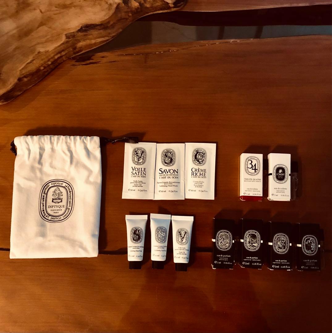 Diptyque サンプル12点　Plus ポーチ　 新品未使用