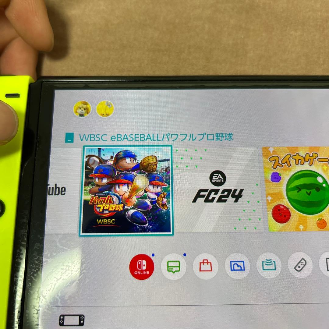 Nintendo Switch 本体 グリーン 充電器付き　付属品全部あり