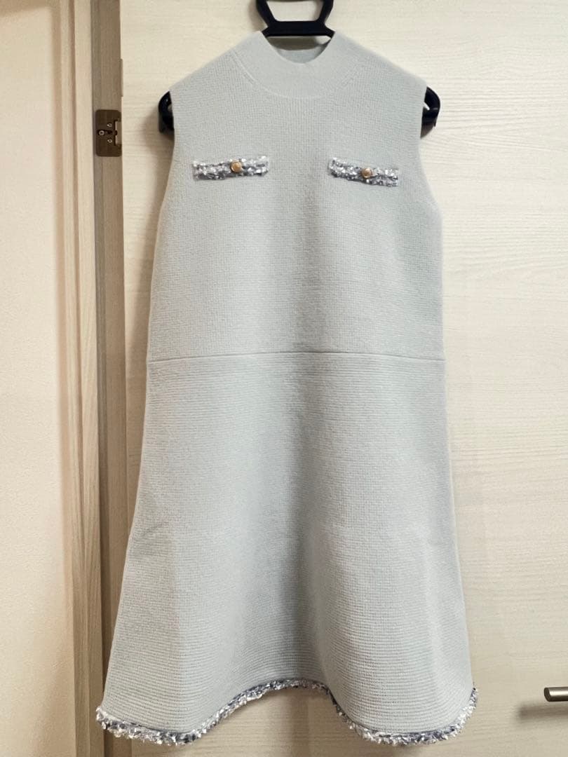 CELFORDセルフォードトリムミニニットワンピースセット ツイードセットアップ