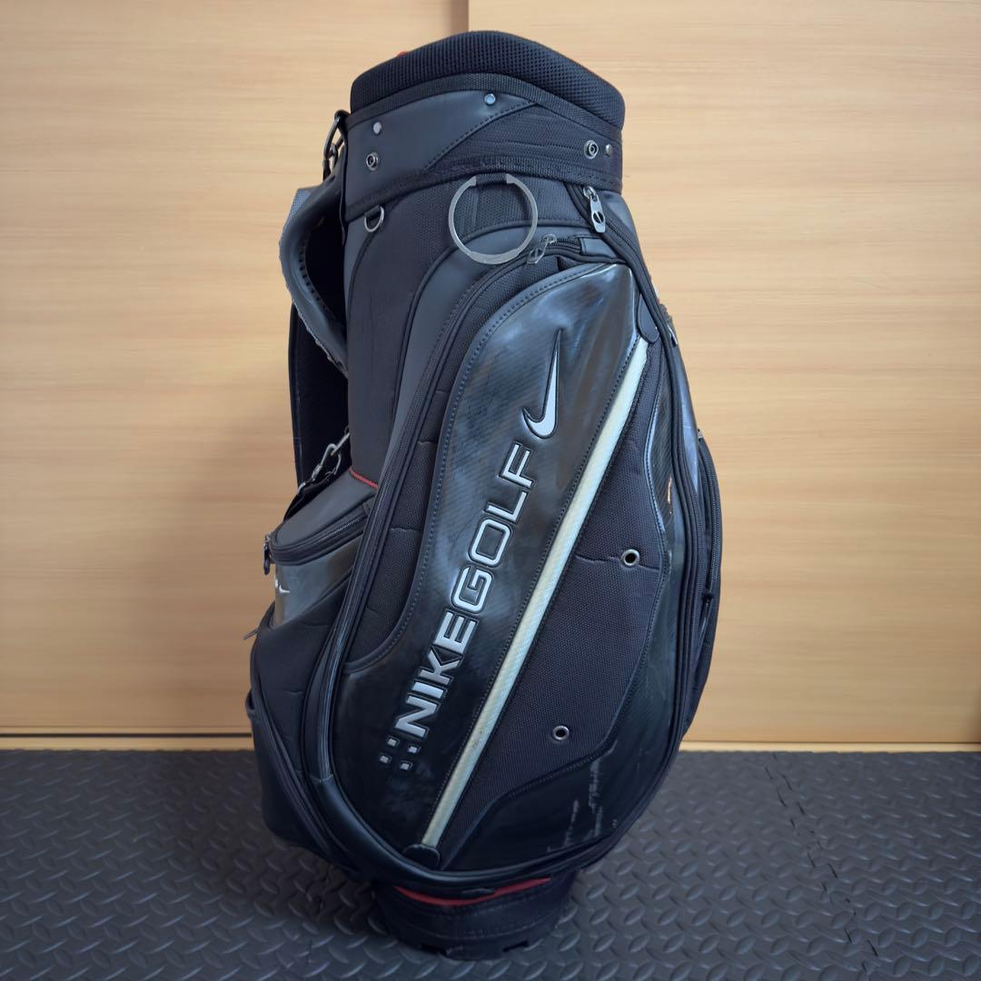 NIKE ナイキゴルフ キャディバッグ ブラック メンズ 6分割 ゴルフバッグ