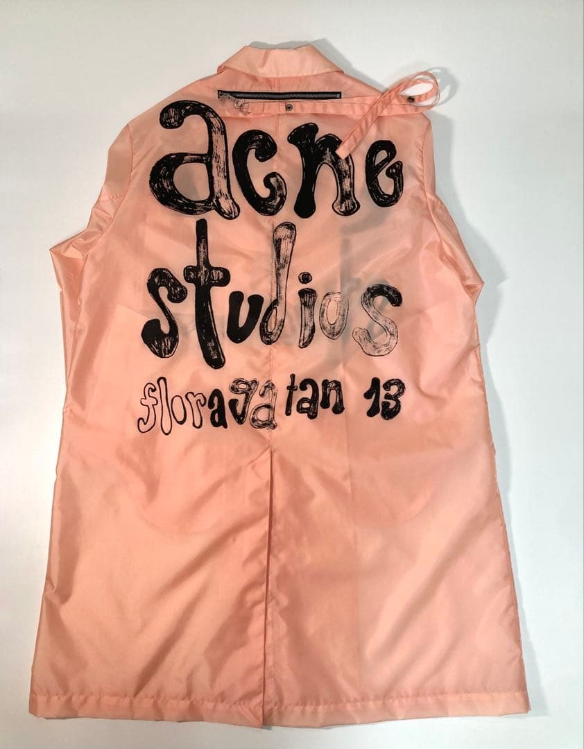海外限定モデル Acne Studios ナイロン ロゴ コート 46 / M