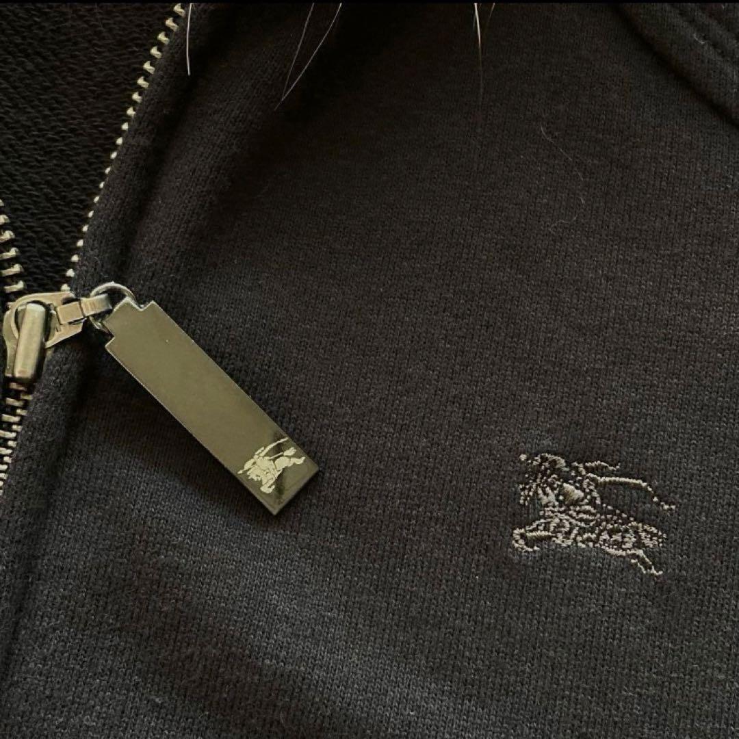 【希少】BURBERRY BLUE LABEL　タヌキファー付きパーカー 黒