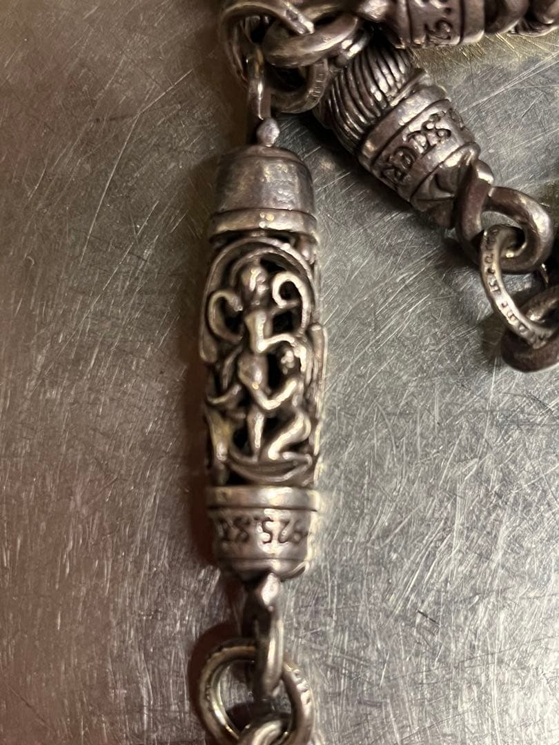 樽数珠繋ぎウォレットチェーン 約60cm