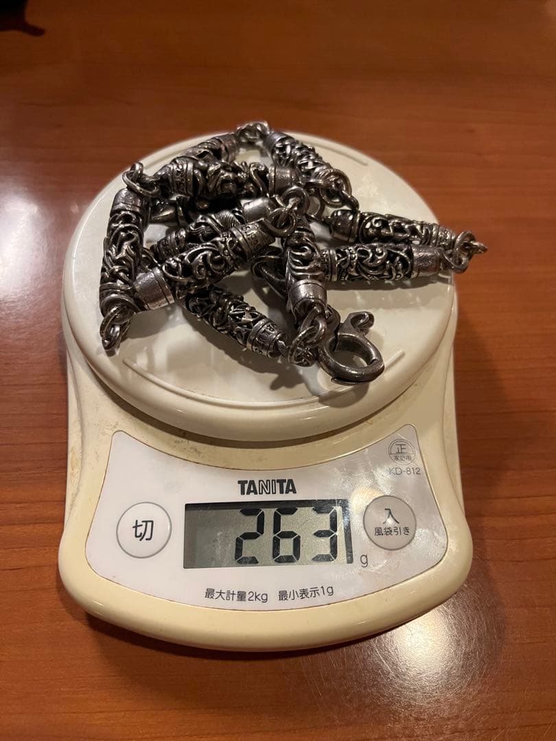 樽数珠繋ぎウォレットチェーン 約60cm