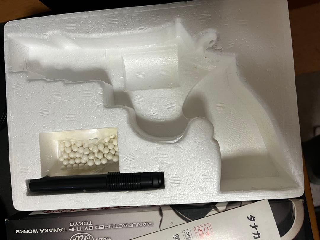 リンリン　タナカ　M10ガスリボルバー　ニッケルフィニッシュ